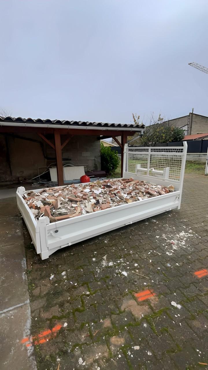Benne à gravats 3m2 pour gravats Villefranche-sur-Saône
