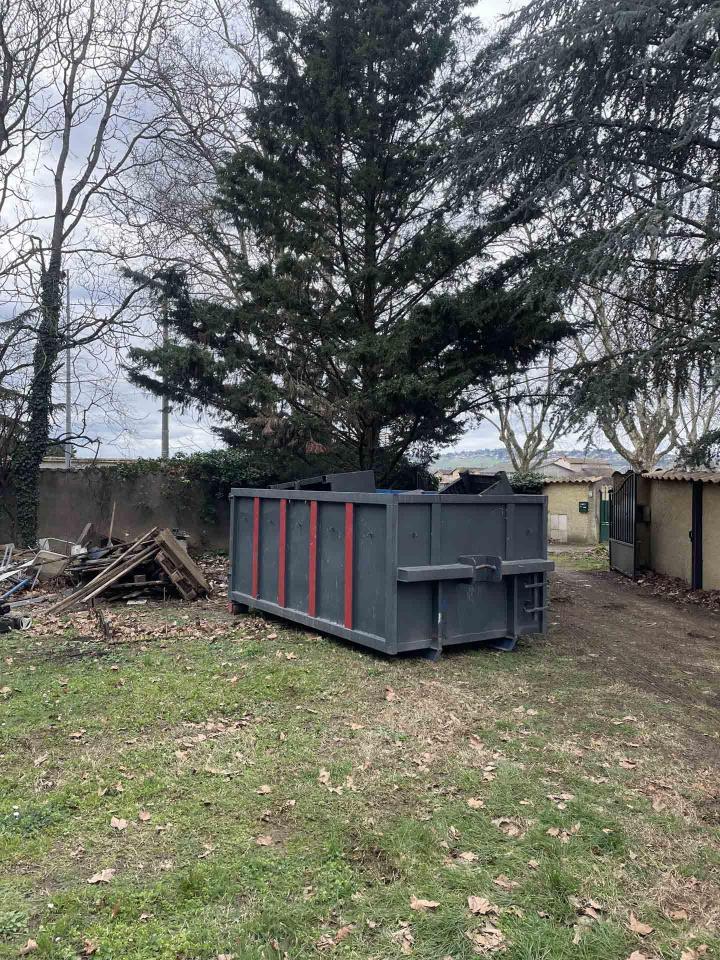 Benne 10m2 pour déchet Dib ou végétaux ou bois Villefranche-sur-Saône